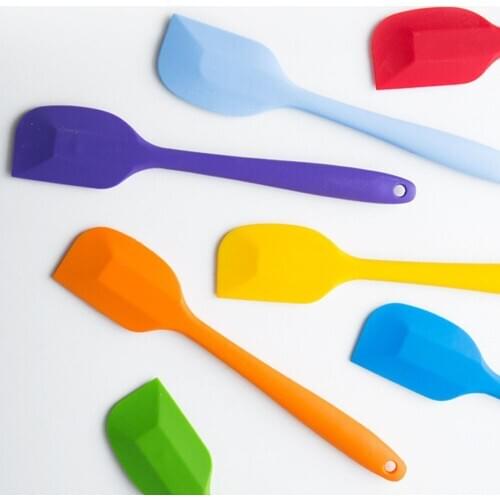1 Pc Handle Non Stick Butter Cooking Silicone Spatula Set Cookie Pastry Scraper Cake Baking Spatula Silicone Spatula Cake Tools