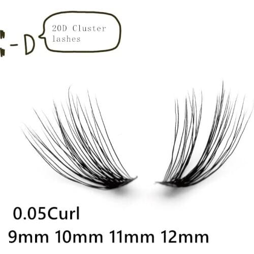 60 Bundles Eyelash Extension Natural Faux Mink Eyelashes Individual 10/20/30D Cluster Lashes Makeup Cilia False Eye Lashes