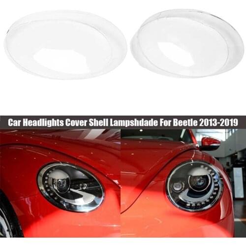 Car Headlights Cover Shell Transparent Lens Lamp Shade Head Light Lamp Cover Lampshade for Beetle 2013-2019