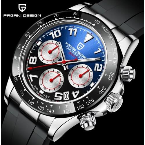 2021 PAGANI Design Top Brand New Sports Men Quartz Watches Sapphire Automatic Date Chronograph Japan VK63 Clock Montre Homme