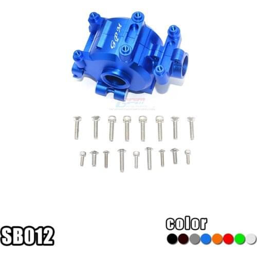 RC Car Parts CNC Aluminum Alloy Front Gearbox Hydraulic Transmission Box Case LOSI 1:6 SUPER BAJA-REY SB012 Remote Control Model