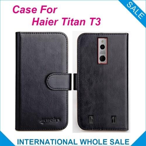 Haier Titan T3 Case 6 Colors Flip Slots Leather Wallet Cases For Haier Titan T3 Cover Slots Phone Bag Credit Card