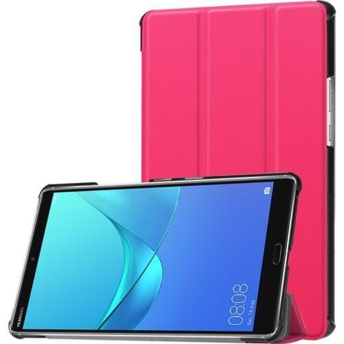 Flip Book Cover PU Leather Case with Stand for Huawei Mediapad M5 8.4 inch SHT-AL09 SHT-W09 Tablet + PET Clear Screen Protector