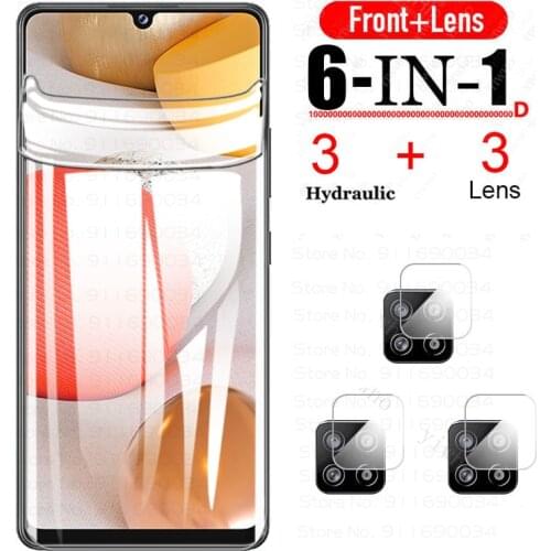 Protective Soft Hydrogel Film for Samsung Galaxy A42 5G Screen Protector Camera Glass on For Sumsung Glaxy A12 A 42 12 52 21s