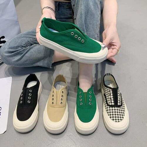 Canvas shoes womens new Korean thick soled casual shoes in summer 2021