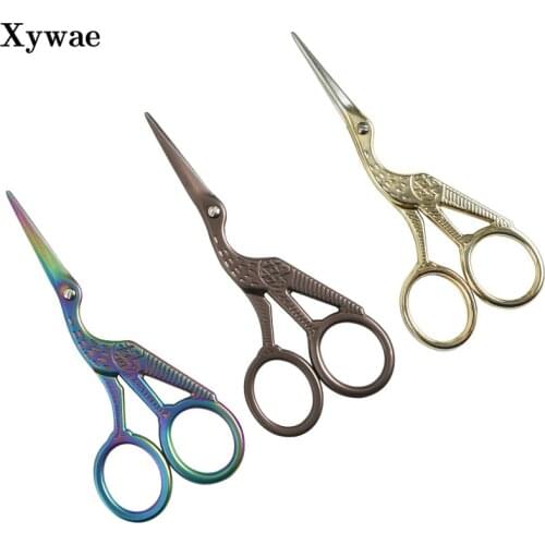 Crane Mouth Scissors cross stitch Antique Vintage Craft Sewing Scissor Fishing Stainless Steel Thread Scissors Cutting Fabric