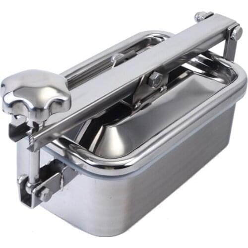 304 Stainless Sanitary Steel ManHole Cover with Lid Rectangular Quick Open Manhole Tank Manway Door Dairy Hand Hole