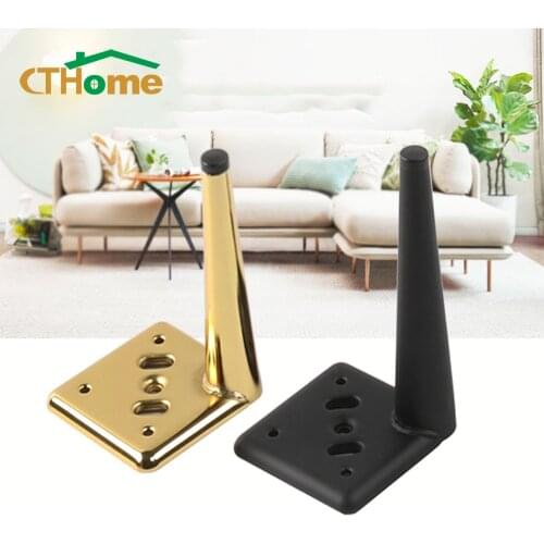 4pcs Furniture Metal Legs Small Conical Tables Chairs Sofas Cupboards Coffee Table Foot Bathroom Cabinet Feet Accessories