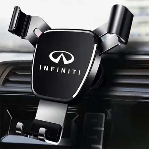 Metal Car Navigation Mobile Phone Holder Bracket Support For Infiniti FX35 Q50 Q70 Q30 ESQ QX50 Q50L QX60 QX70 Emblem Accessorie