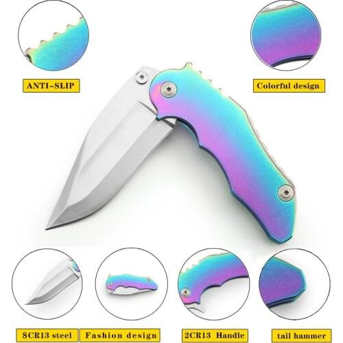 9" G10 Multi-function Folding Tactical Knives Hunting Blade Multi Knife Pocket for Self-Defense Survival Climbing Riding Camping
