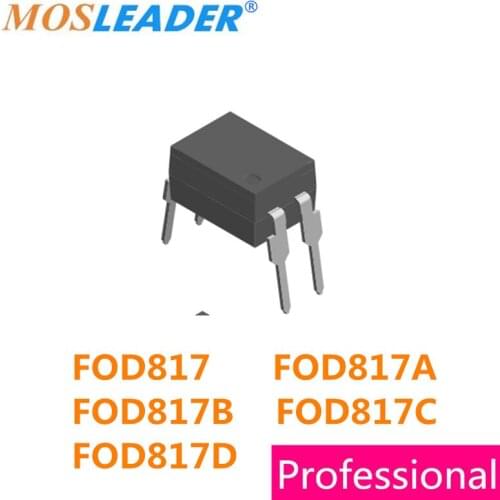 Mosleader 100PCS 1000PCS DIP4 FOD817 FOD817A FOD817B FOD817C FOD817D Made in China High quality Optocouplers