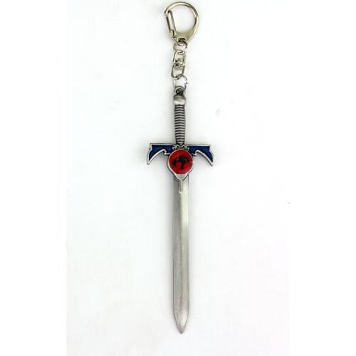 MQCHUN New Cartoon Animation Thundercats Sword Keychain 12 cm Metal Model Keyring gift key ring chian holder for car souvenirs