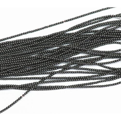 Natural Black Hematite Stone 2mm 3mm Round Beads Diy Jewelry Loose Beads 15" B442