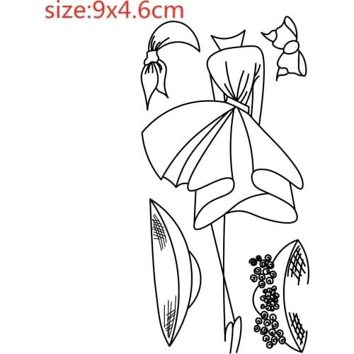 Clothing Transparent Silicone Clear Rubber Stamp Sheet Cling Scrapbooking DIY Cute Pattern Photo Album Paper Card Decor Stamp