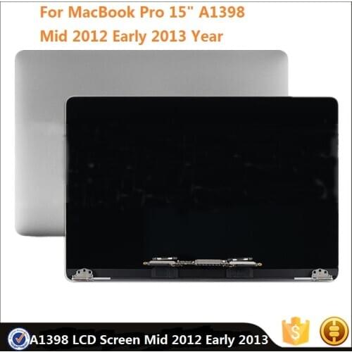 Original LCD Screen For MacBook Pro 15" A1398 Mid 2012 Early 2013 661-6529 661-7171 Full Assembly Display Laptop Repair Parts