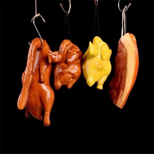 Hotel restaurant store shop decoration props artificial fake simulation beef pork crab shrimp Roasted chicken duck model
