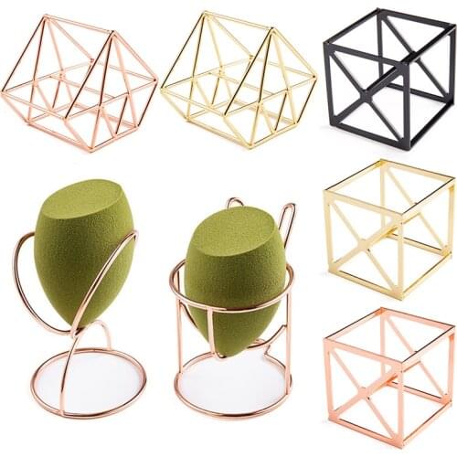 Make Up Puff Shelf Puff Storage Rack Sponge Tray Metal Drying Bracket Dryer Organizer Beauty Shelf Holder Tools Dropshipping