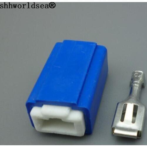 Shhworldsea 100set H1 h3 female male ceramic Heat Resistance Headlight without Wiring Harness lamp holder socket CONNECTOR