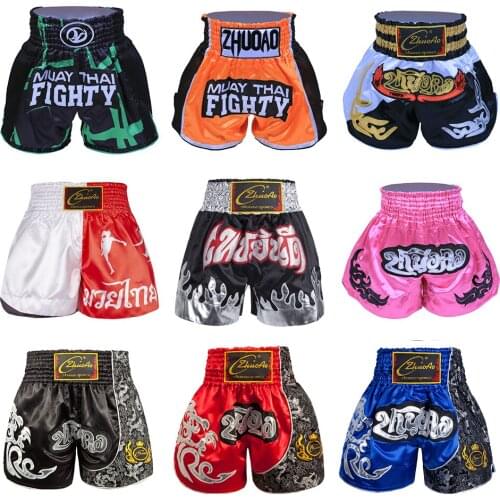 Tiger Muay Thai Boxing Match Sanda Training Breathable MMA Shorts Muaythai Clothing Uniform Jujitsu Fight Bjj Kickboxing Pants
