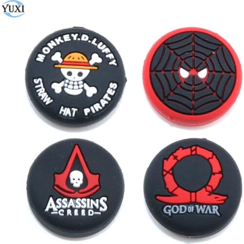 YuXi 1pc Silicone Analog Joystick Stick Grips Cover for PlayStation 4 PS4 Pro Slim PS3 Controller Sticks Caps for Xbox One 360