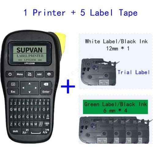 Supvan Portable Label Printer Machine Mini Label Maker Labeling Machine Sticker Printers Heat Transfer Printing Machine LP5120 M
