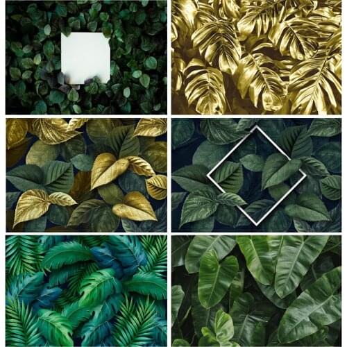 Tropical Jungle Grass Green Leaves Photo Backdrops Newborn Baby Shower Birthday Party Vinyl Photography Backgrounds 21603HEU-01