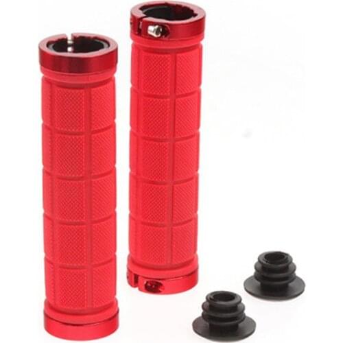 RockBros Cycling Fixed Gear Grips MTB Mountain Bike Bicycle Handlebar Soft Durable Lock-on Grips Rubber Cycle Parts,5 Color