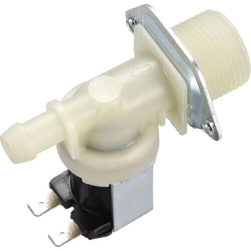 Uxcell 1 Pcs DC 24V G3/4 Plastic Water Electric Solenoid Valve Normally Closed N/C Pressure Water Inlet Valve White