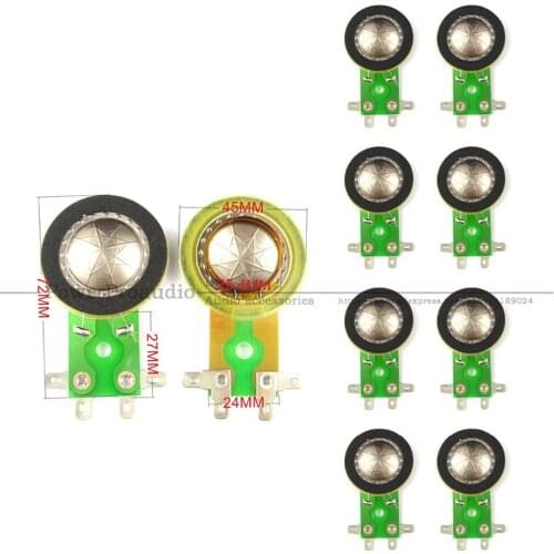 10pcs 25.5 mm Titanium Membrane TREBLE film coil Speaker voice coil