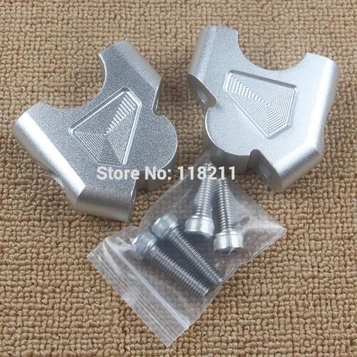 2PCS 32mm CNC Machining R 1200 GS R1200 GS Handlebar Risers Bar Clamp Extend Adapter With Bolts For BMW ADV 2014-2018 R1200GS LC