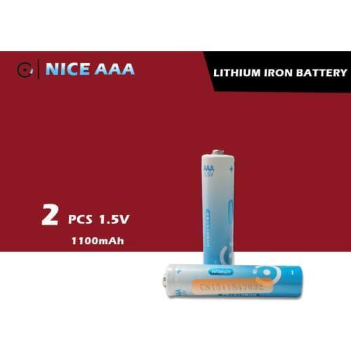 2Pcs/lot Brand New NICE SUPER Lithium 1.5V Big Capacity AAA Batteries Quality 5 years Warranty Free shipping