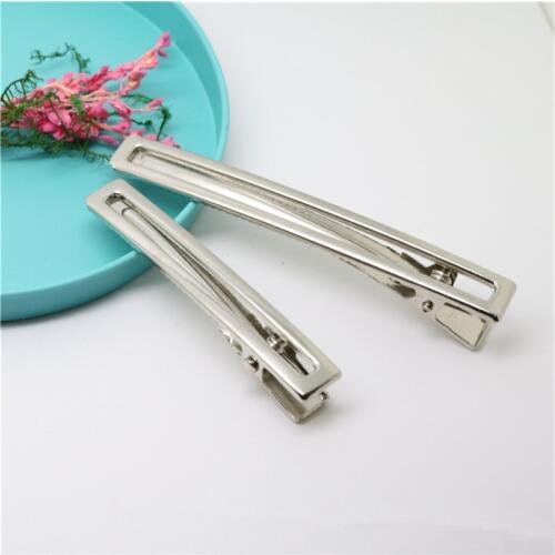 240pcs 8cm High-quality metal hair hollow out alligator clips multiple size selection wide 1cm