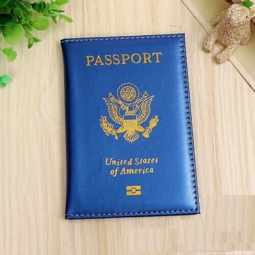 500 pcs USA Passport Holder Protector Wallet Business Card Soft Passport Cover passport holder covers for passports organizador