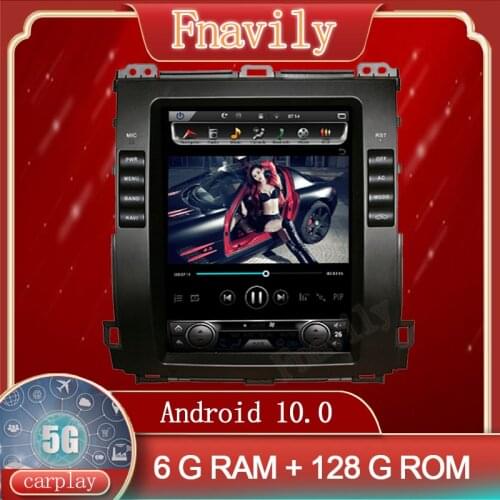 Android 10 Car Radio For toyota prado lexus GX 470 Dvd Player GPS Autoradio Navigation Vertical Screen Tesla Style 10.4" 5G