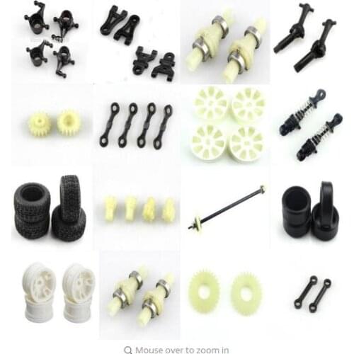 WLtoys a202 a212 a222 a232 a242 a252 1:24 RC Car Spare Parts all part set gear shock absorber drive shaft differential tire etc
