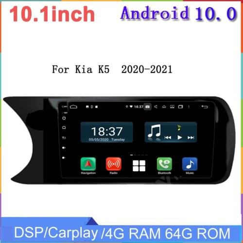 4G RAM 128G rom android 10 car radio player for Kia K5 2020 2021 car multimedia gps navigation audio stereo wifi USB carplay