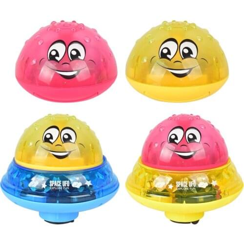 Electric Induction Water Spray Ball Light Music Childrens Bathroom Water Playing Bath Water Spray Whale Toy bath toys