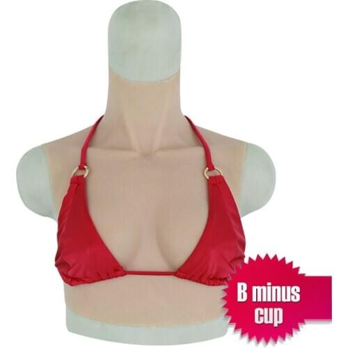 Artificial Silicone Breast Forms Top B- Cup Realistic Fake Boob for Crossdresser Drag Queen Shemale Transgender Artificial Latex