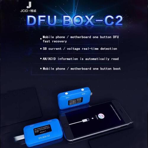 JC DFU BOX-C2 4 in 1 Phone Restore Programmer One Button Boot Control line SN/ECID Reader USB Current/Voltage Detector JC C2