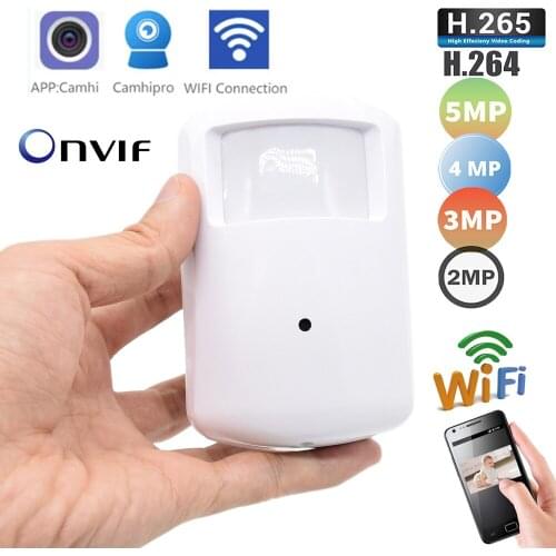 CCTV Security P2P Onvif 960P 1080P 5MP IP Pin Hole WIFI Camera PIR STYLE Motion Detector IP Camera Sd Card Microphone