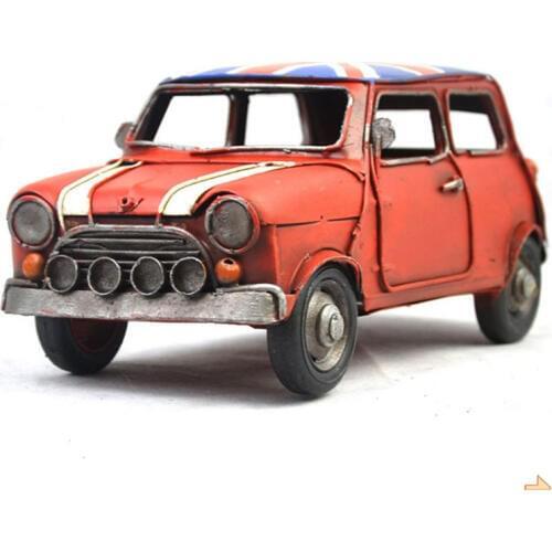 High Simulation Metal Alloy off road Automotive Ornaments Antique Classic Flag Model Diecast Car Collection Gifts For Children