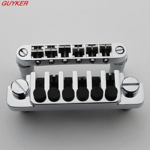 Electric Guitar Bridge BM003 +Vintage Lock TP 6 Tailpiece Guitar Bridge LP guitar Chrome