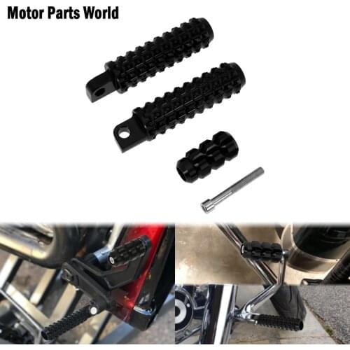 Motorcycle Black CNC Footrest Foot Pegs Shifter Nail Aluminum Set For Harley Touring Dyna Breakout Softail Sportster XL 883 1200