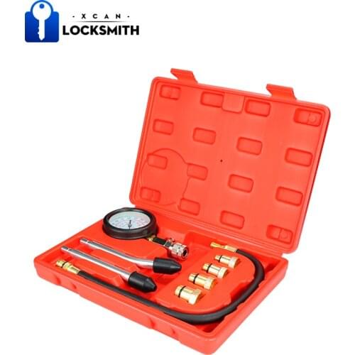 XCAN Engine Compression Tester Set For Automotives and Motorcycles 0-300psi Automotive Pressure Gauge Tester Car Repair Tool