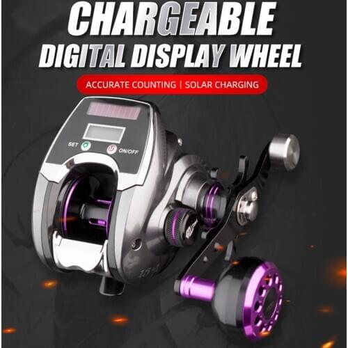 JEKEKU NEW Anti-corrosion Digital Display Baitcasting Fishing Reel 9 Magnetic Brake 8+1 BB 8.0:1 for Saltwater & Freshwater