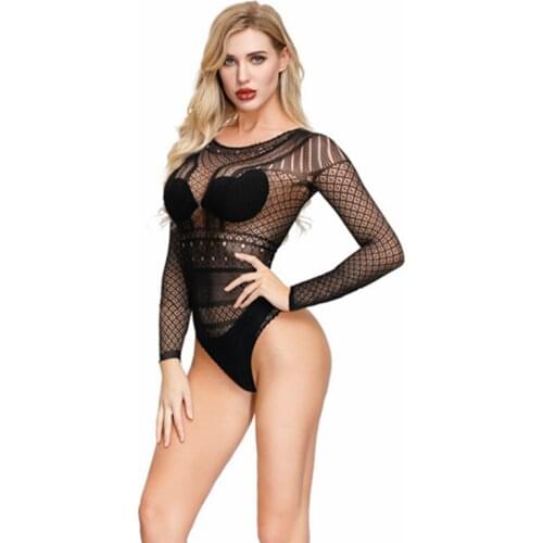 New Arrive Exotic Apparel Women Sexy Lingerie Porno Open Crotch Hollow Bodysuit Tights Transparent Erotic Sex Toys for Women‘s