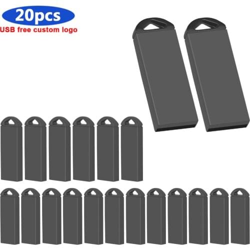 Bulk 20pcs free Personalize logo USB Flash Drive Usb 2.0 Pen Drive for PC Waterproof 8GB 16GB 32GB 64GB 128GB High speed