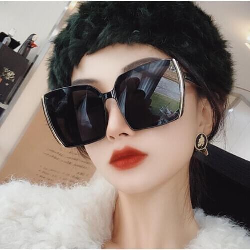 New Fashion Square Sunglasses Women 2021 Oversized Shades Sun Glasses Ladies Brand Black Eyewear Oculos Gafas Feminino UV400