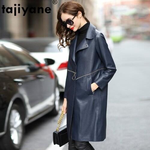 Coat Autumn Spring Women Clothes 2021 Korean Vintage Sheepskin Coat Real Genuine Leather Jacket Chaqueta Mujer LMS172 ZT3096