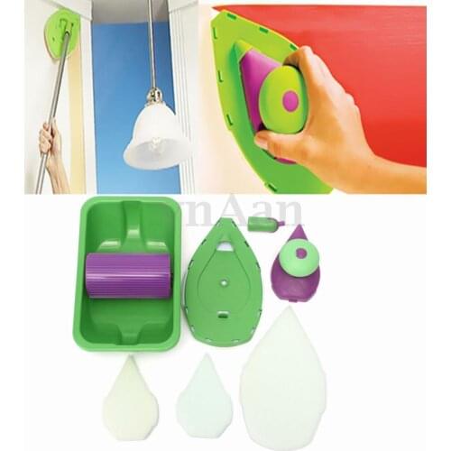 Plastic Portable Paint Roller Perfect Speed Home Painting Point Paint Multifunctional Practical Gadgets Spong Paint Brush